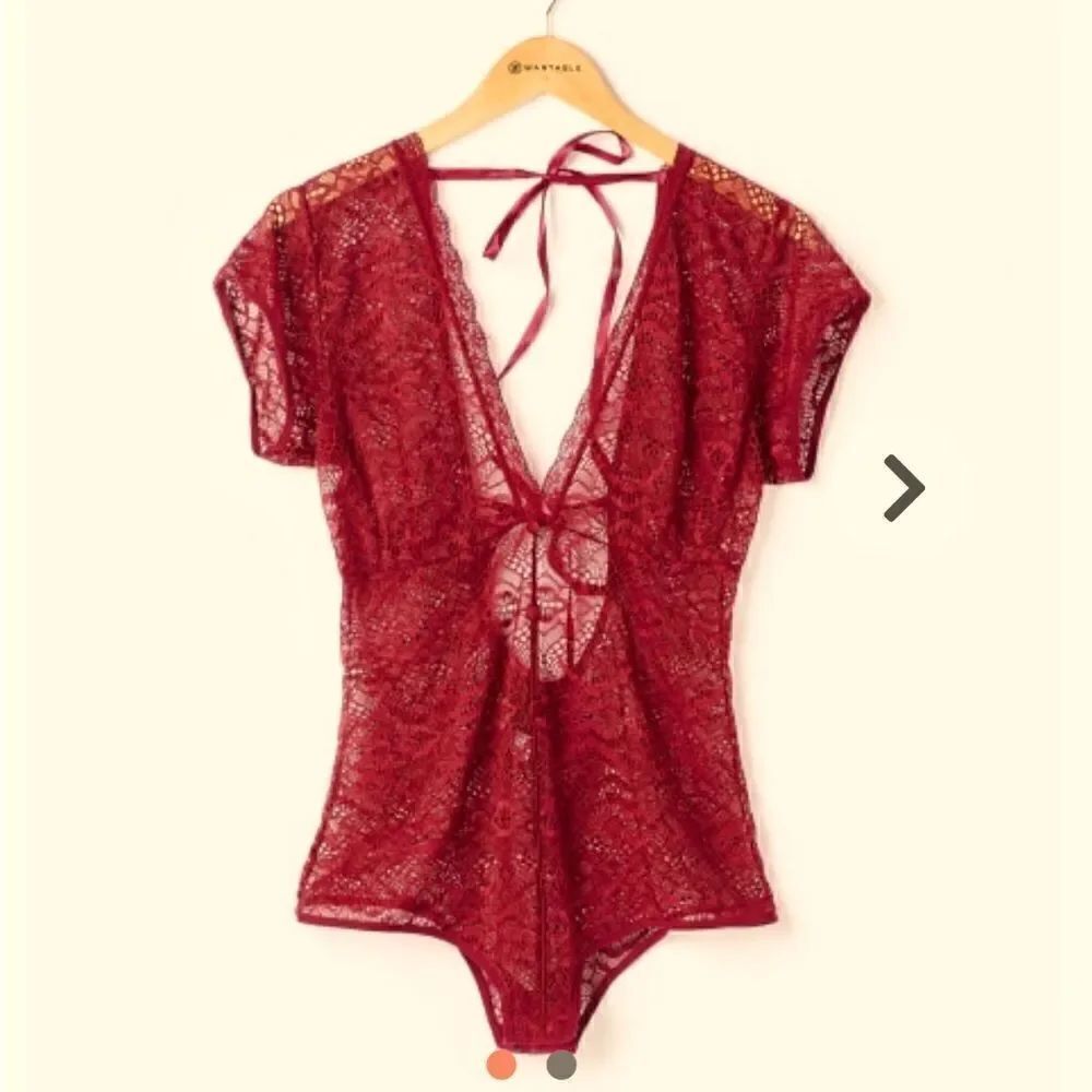 Lace Bodysuit Just Sexy Lingerie Roden Sz S NWT